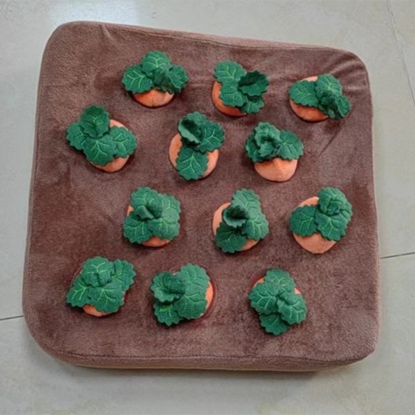 Pet Dog Toys Carrot Plush Toy Vegetable Chew Toy For Dogs Snuffle Mat For Dogs Cats Durable Chew Puppy Toy Dogs Accessories - Image 8