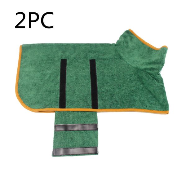 Absorbent Pet Bathrobe With Waist-wrapped Microfiber - Image 9