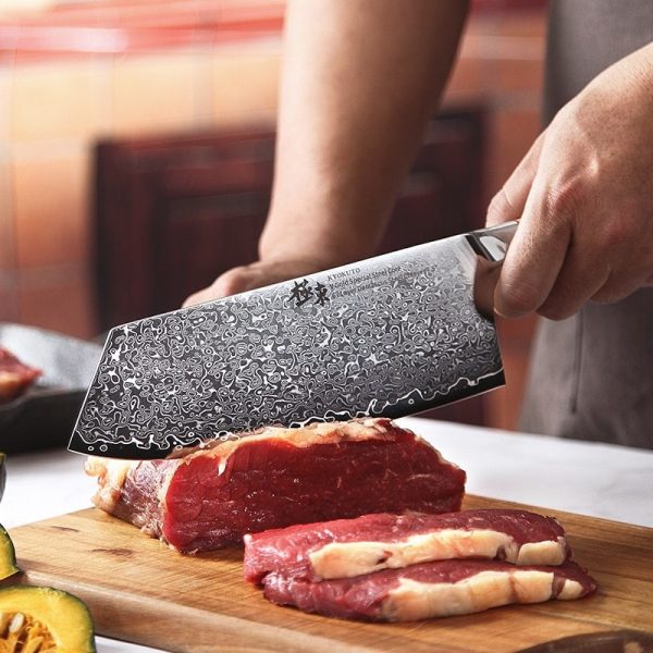 Damascus Kitchen Knife - Image 9