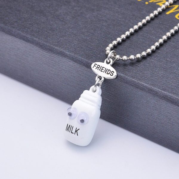 Three-dimensional cookies milk best BUDS necklace - Image 9