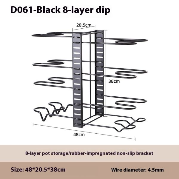 Removable Folding Multi-functional Kitchen Rack - Image 2