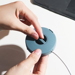 Home Portable Round Rotatable Data Cable Organizer Storage Box, Cable Winder Cross-Border Best-Selling