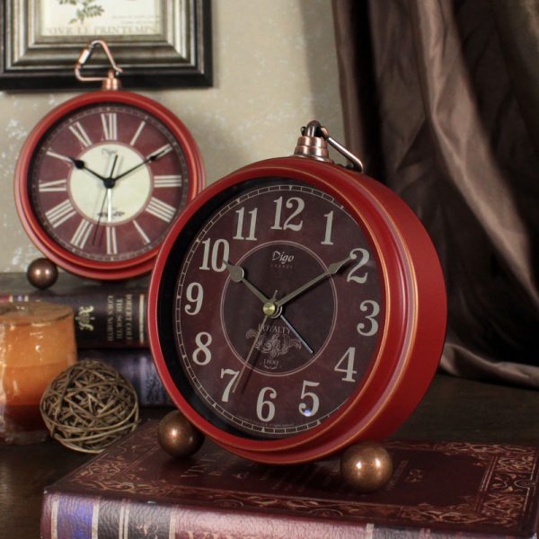 Factory Direct Sales Of New Retro Electronic Alarm Clock Red Creative Clock Ornaments Amazon Best Selling Hot Style Clock - Image 6