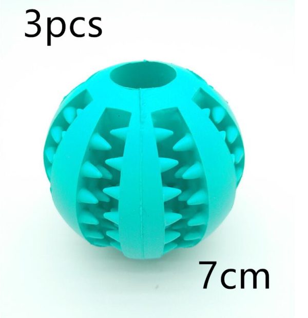 Pet Slow Feeder Dog Toy Cute Funny Rubber Dog Ball Toy - Image 2