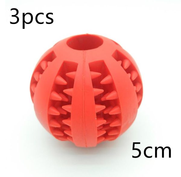 Pet Slow Feeder Dog Toy Cute Funny Rubber Dog Ball Toy - Image 9