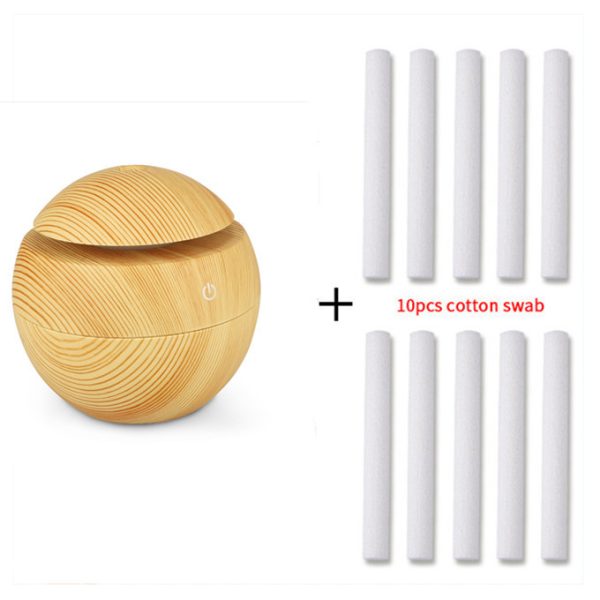 Aroma Diffuser Mini Humidifier Usb Home Silent Bedroom Hotel Commercial Small Wood Grain Essential Oil Humidifier - Image 6