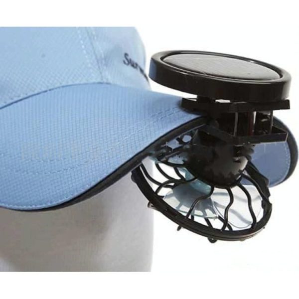 For Travel Camping Cooling Outdoor Fishing Clip-on Solar Sun Powered Fan Panel Black Cooling Cell Fan Portable Solar Fan - Image 6