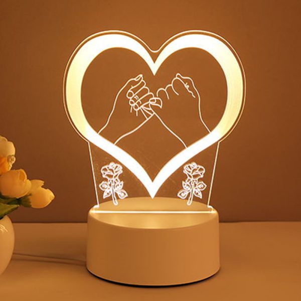 3D Lamp Acrylic USB LED Night Lights Neon Sign Lamp Xmas Home Decorations For Room Decor Valentines Day Gifts - Image 9