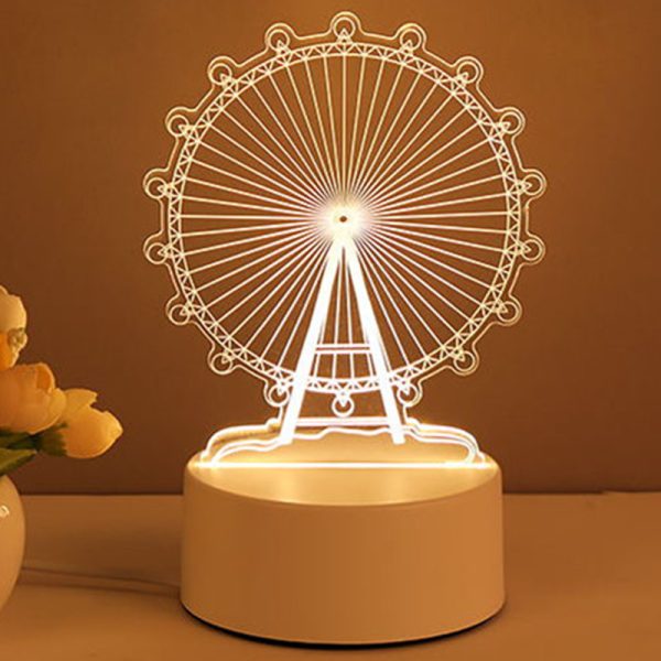 3D Lamp Acrylic USB LED Night Lights Neon Sign Lamp Xmas Home Decorations For Room Decor Valentines Day Gifts - Image 7