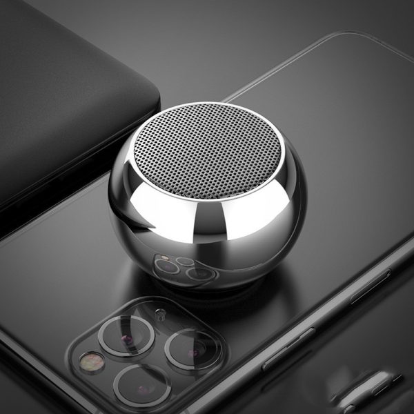 M3 Colorful Wireless Speakers 3D Mini Electroplating Round Steel Cannon Blue tooth Speaker Radio Support U Disk Subwoofer - Image 5