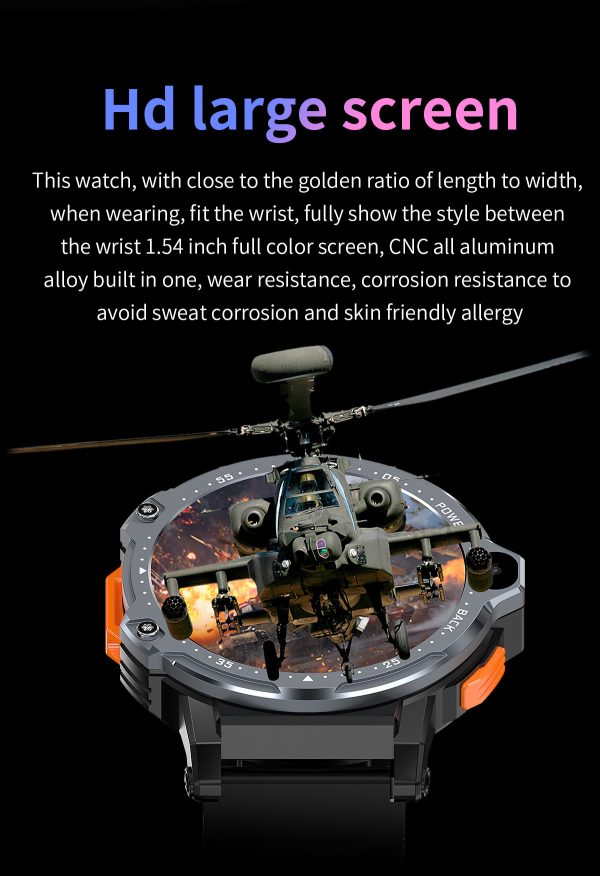AP6 Smart Watch Dual Camera 4G Plug-in Card - Image 10