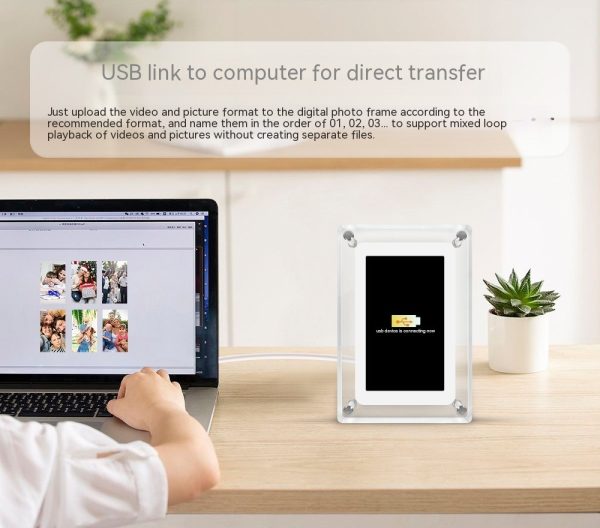5-inch Transparent Fashion Digital Electronic Photo Album Video Advisement Player Business Gift Photo Frame - Image 10