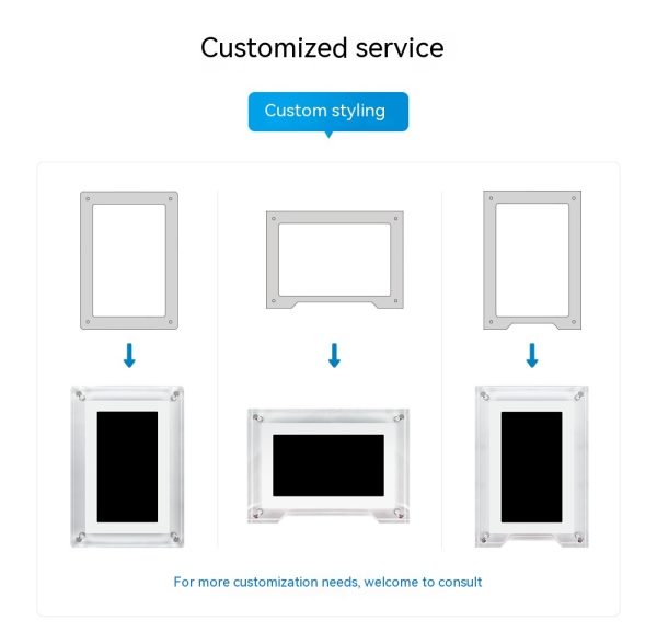 5-inch Transparent Fashion Digital Electronic Photo Album Video Advisement Player Business Gift Photo Frame - Image 2