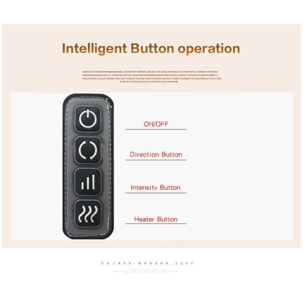 Car U Shape Electrical Shiatsu Back Neck Shoulder Body Massager Infrared Heated Kneading Car Home Massager - Image 6