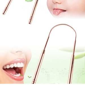 Best selling explosion models factory direct explosion models 304 stainless steel tongue scraper to remove bad breath clean tongue moss scraper