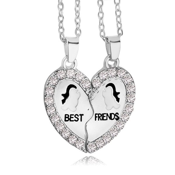 ROSS Heart Best friend Pendant Necklace - Image 5