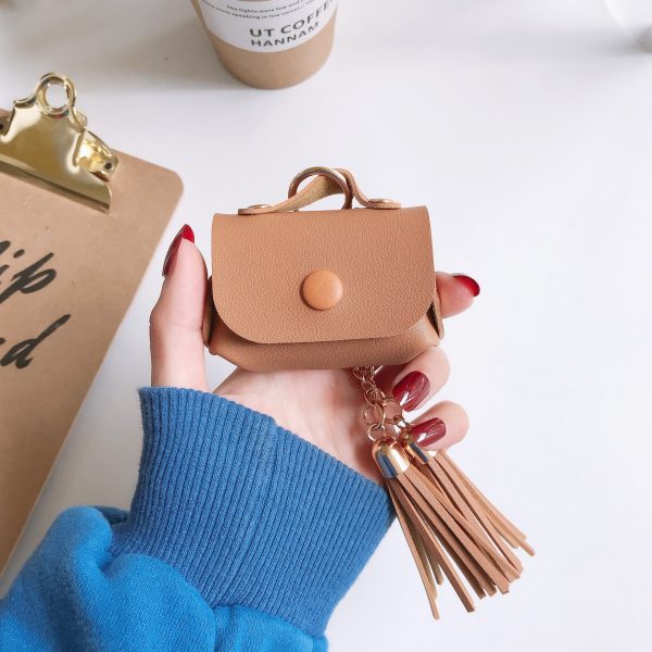 Compatible with Apple, Leather tassel Airpods Pro case - Image 9