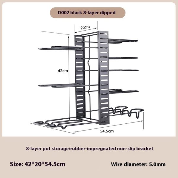 Removable Folding Multi-functional Kitchen Rack - Image 7