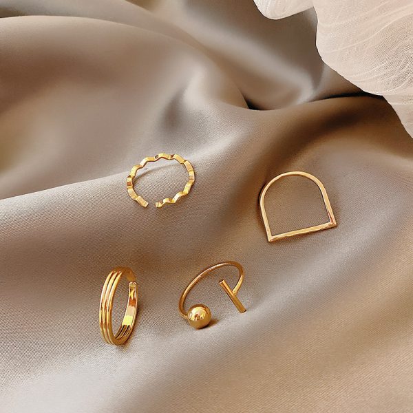New Hot-selling Korean Fashion Personality Geometric Ring - Image 5