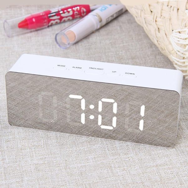 Digital LED multi-function mirror clock - Image 3