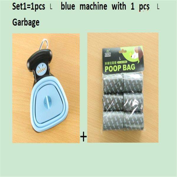 Dog Pet Travel Foldable Pooper Scooper With 1 Roll Decomposable bags Poop Scoop Clean Pick Up Excreta Cleaner Epacket Shipping - Image 6