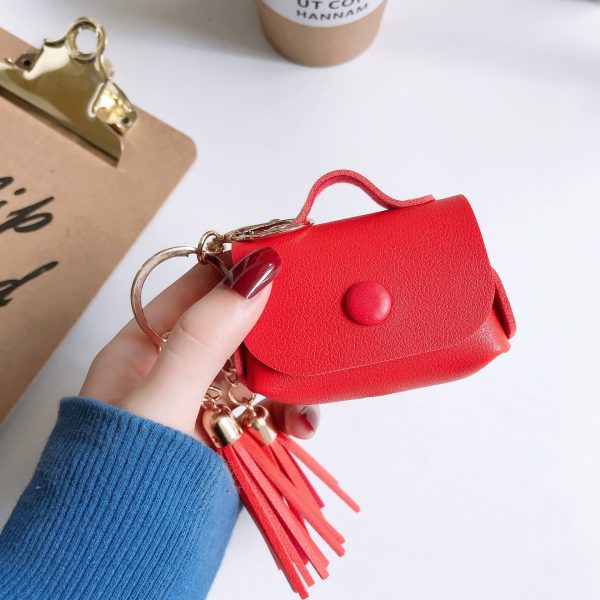 Compatible with Apple, Leather tassel Airpods Pro case - Image 3