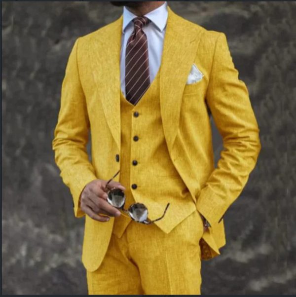 Men's Three-piece Suit Wedding Best Man - Image 9