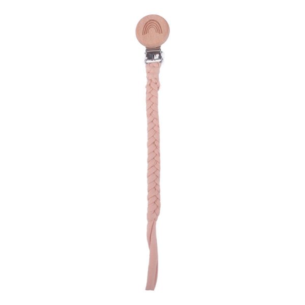 Baby Products Rainbow Beech Wood Pacifier Clip - Image 4