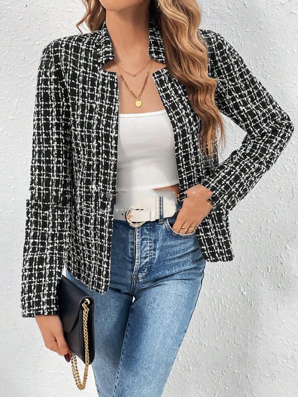Elegant Office Small Suit Jacket For Women - Image 3