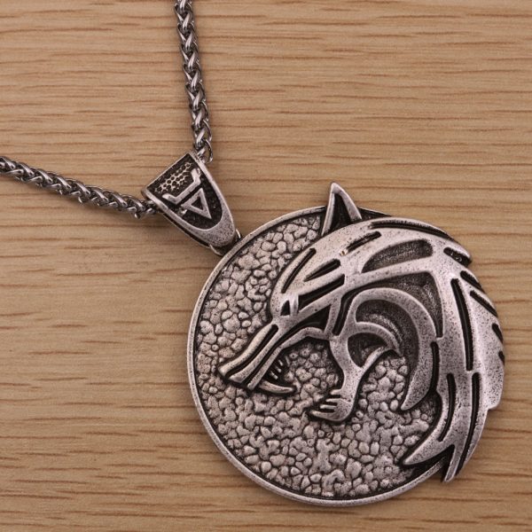 Hot Selling Wolf Head Titanium Chain Necklace - Image 4