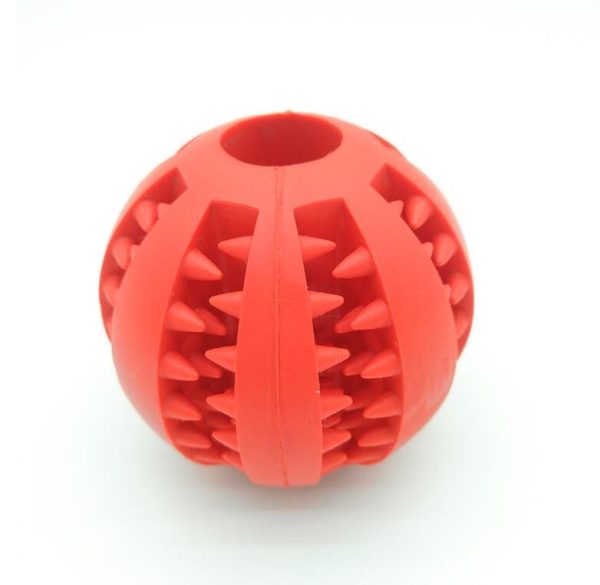 Pet Slow Feeder Dog Toy Cute Funny Rubber Dog Ball Toy - Image 10