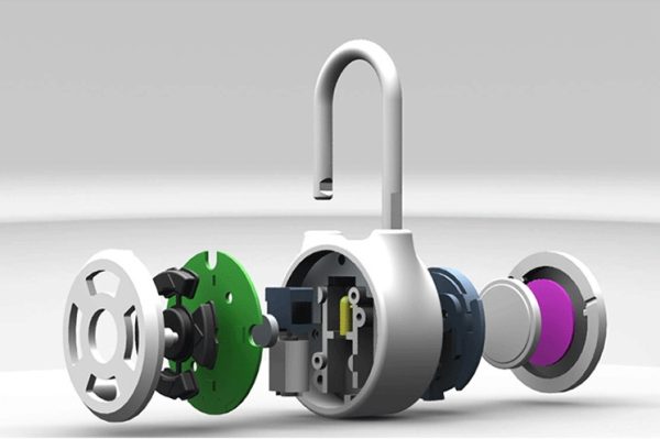 Smart padlock direction button password lock Bluetooth electronic lock - Image 2