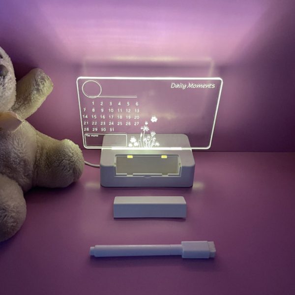 Bedside Message Writing Board Acrylic Night Light - Image 6