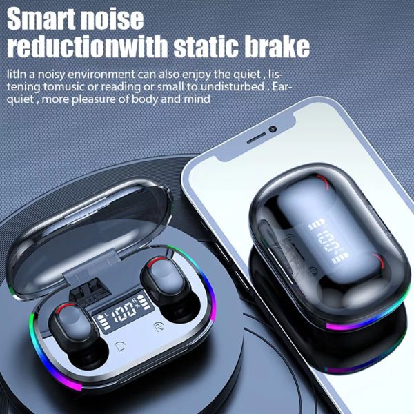 Mini Wireless Earbuds - Earbud Headphones With Digital Display Bluetooth Earbuds TWS 5.3 Wireless Headphones Earphone Waterproof For All Phones - Image 9