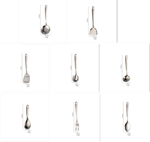 Thickened 430 Stainless Steel Kitchen Utensils - Image 2