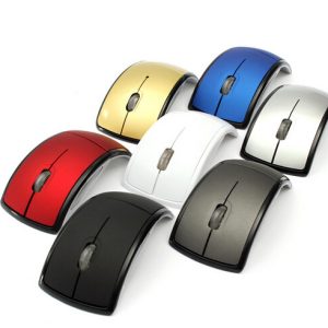 Wireless Optical Mouse Folding Mouse Creative Folding Switch Featured Curved Mouse