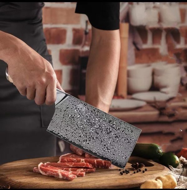 Damascus Kitchen Knife - Image 4