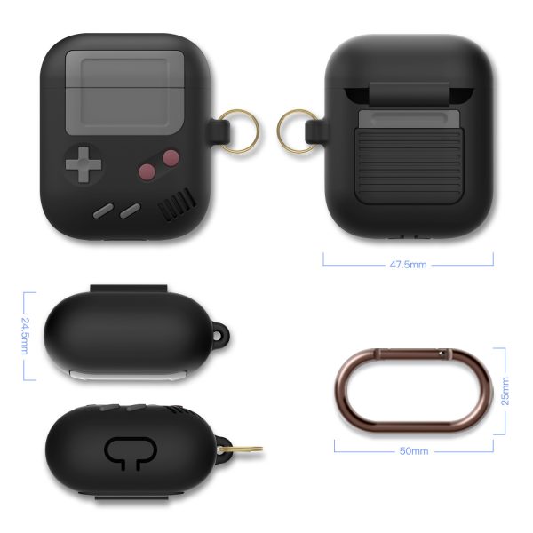Compatible with Apple, Silicone Cover Case For Airpods Case Cover Compatible With For Airpods Pro Case Classic Game Player Design Case With Keychain - Image 9