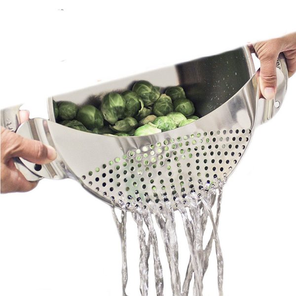 Stainless Steel Moon Shape Drainer Kitchen Tools - Image 3