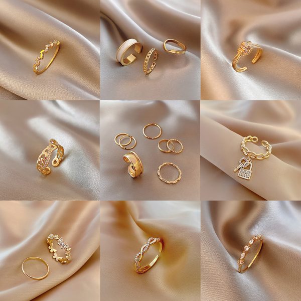 New Hot-selling Korean Fashion Personality Geometric Ring