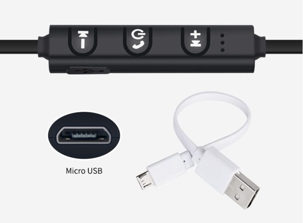 BT-01 Big Horn Sports Bluetooth Headset Bina Bluetooth 4.1 Protocol Wireless Sports Bluetooth Earbuds - Image 10