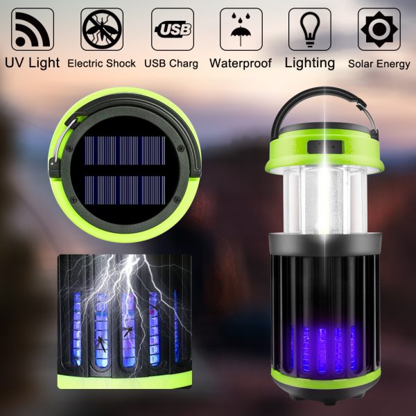 Solar Anti Mosquito Lamp Outdoor Waterproof Camping Lamp Catalyst Electric Mosquito Killer - Image 2