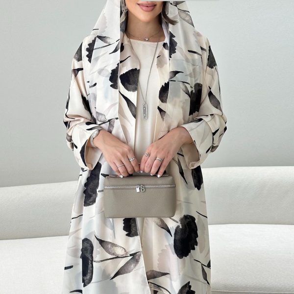 European And American Long-sleeved Printed Robe Jacket - Image 2