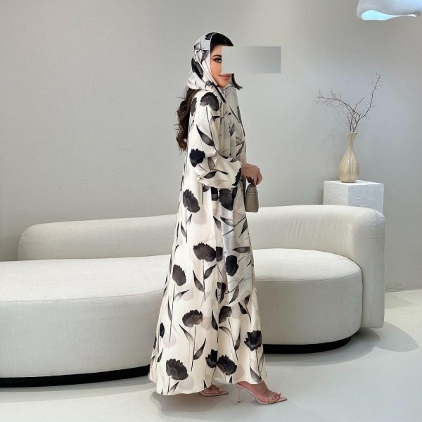 European And American Long-sleeved Printed Robe Jacket - Image 3