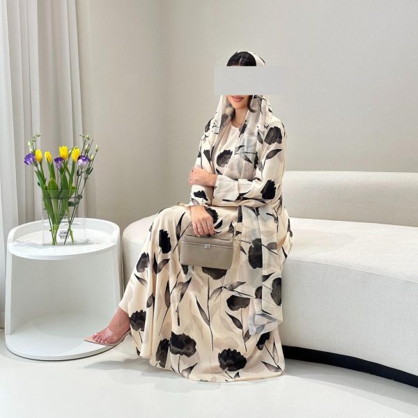 European And American Long-sleeved Printed Robe Jacket - Image 5