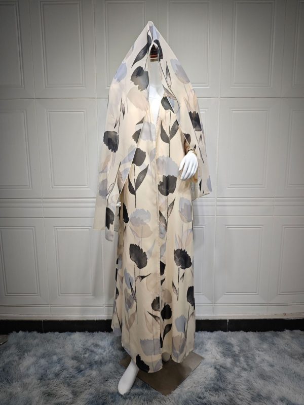 European And American Long-sleeved Printed Robe Jacket - Image 6