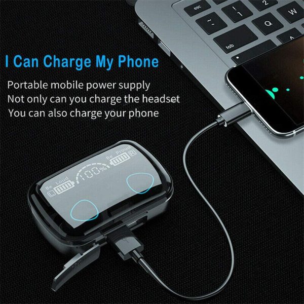 TWS Wireless 5.1 Waterproof Bluetooth Sports Waterproof Earphones - Image 4