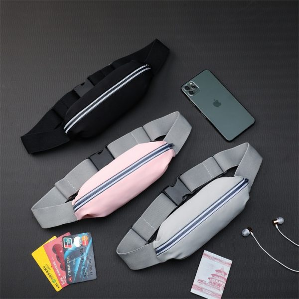 Men's And Women's Outdoor Sports Waist Bag Gym Bag Waterproof Storage Bag Sports Bag Invisible Ultra-thin Mini Small Waist Bag - Image 5