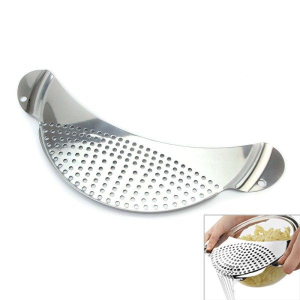 Stainless Steel Moon Shape Drainer Kitchen Tools - Image 4