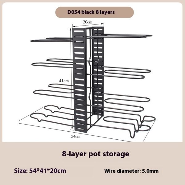 Removable Folding Multi-functional Kitchen Rack - Image 6